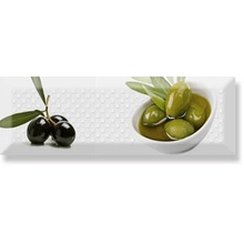 Absolut Keramika Monocolor Olives-2 Декор 10x30 см, Испания, под обои  - фото 1 - фото 1