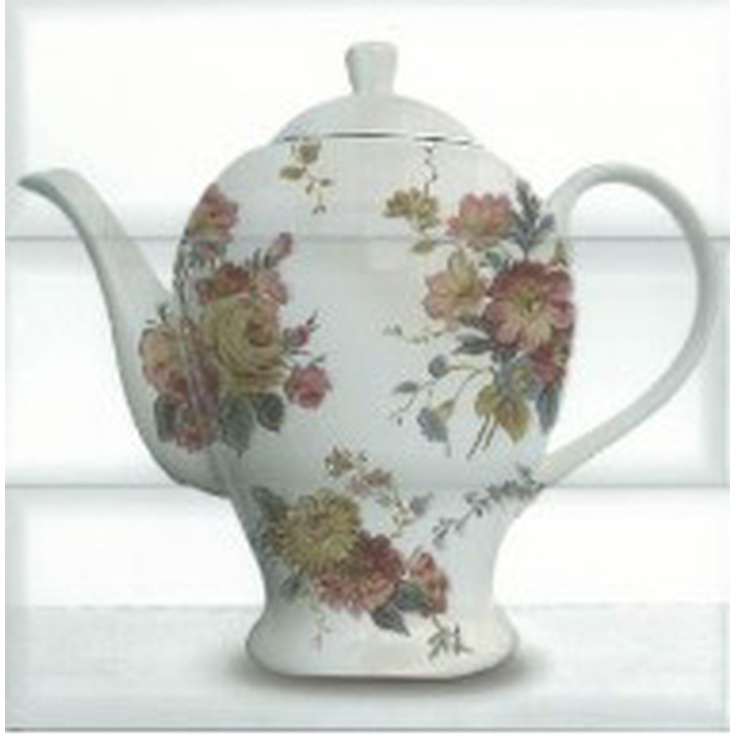 Absolut Keramika Tea Composicion White Панно 30x30 см, Испания, под обои  - фото 1