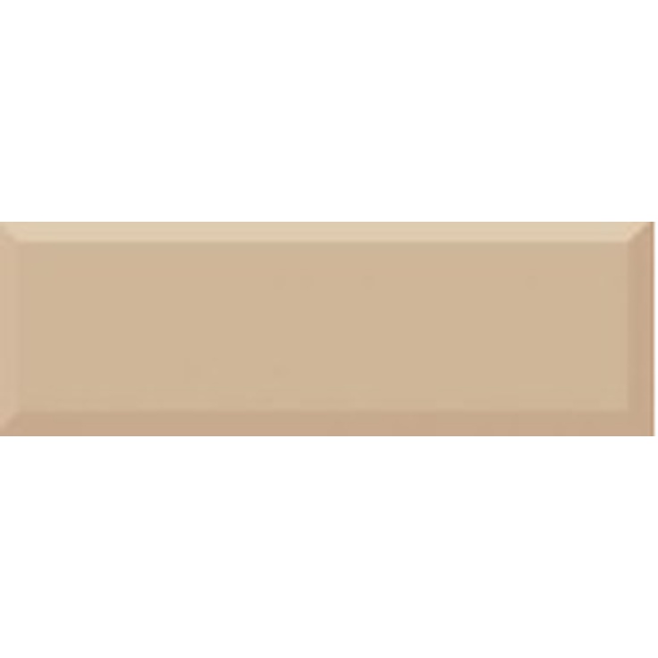 Absolut Keramika Tea Monocolor Biselado Brillo Beige-2 Настенная плитка 10x30 см, Испания, под кирпич  - фото 1