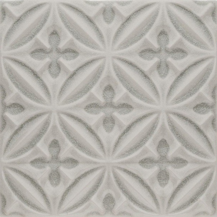 Adex Ocean ADOC4004 Relieve Caspian Surf Gray Декор 15x15 см, Испания - фото 1