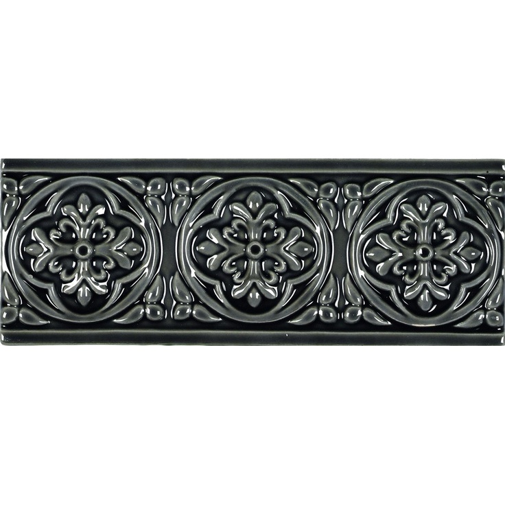 Adex Studio ADST4006 Relieve Palm Beach Volcanico. Бордюр 7,5x19,8 см, Испания, под камень  - фото 1