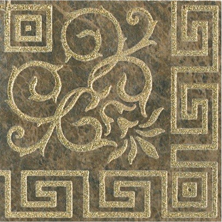 Ape ceramica Babylon Taco Arka Marron Вставка 15x15 см, Испания - фото 1