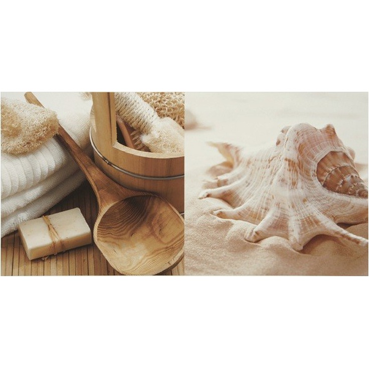 Ape ceramica Blancos Decor Estrella Brillo Декор 31,6x63,2 см, Испания, под обои  - фото 1