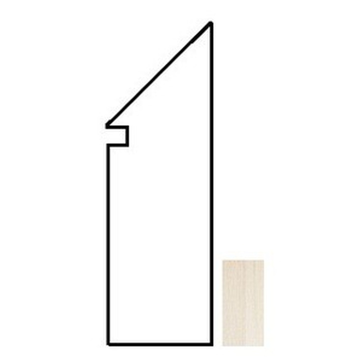 Atlas Concorde Italy Etic ANAL Rovere Bianco Battiscopa Sag Плинтус 7,2x30 см, Италия, под дерево - фото 1