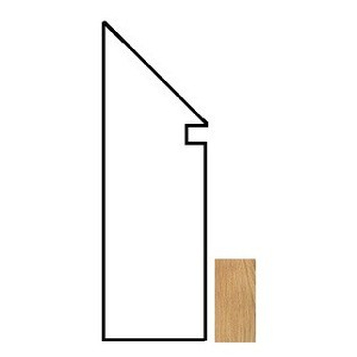 Atlas Concorde Italy Etic ANCO Rovere Battiscopa Sag.SX Плинтус 7,2x30 см, Италия, под камень  - фото 1