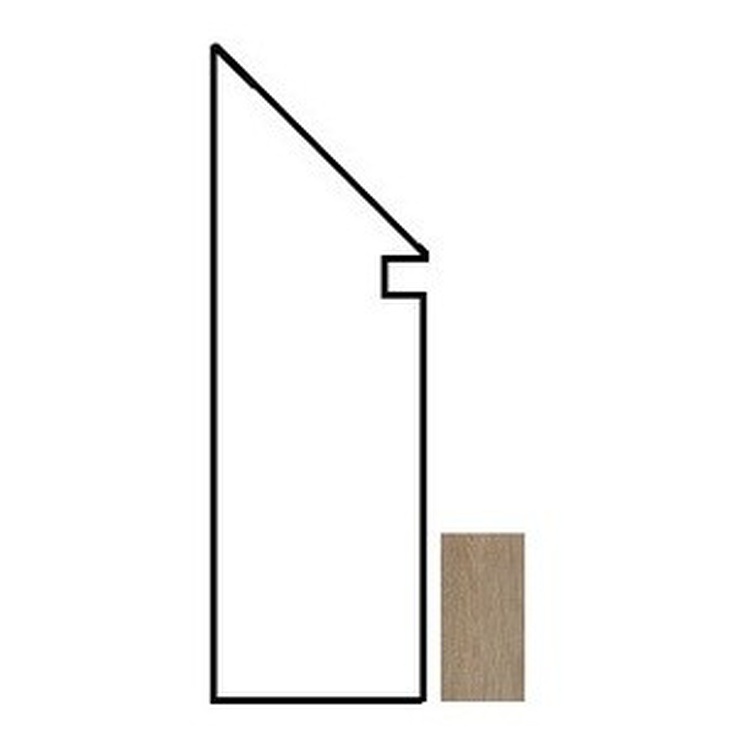 Atlas Concorde Italy Etic ANCR Rovere Grigio Battiscopa Sag.SX Плинтус 7,2x30 см, Италия, под камень  - фото 1