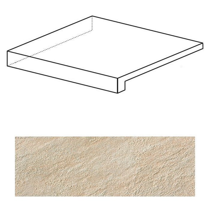 Atlas Concorde Italy Trust ACYZ Scalino Angolare Ступень 33x33 см, Италия, под камень  - фото 1