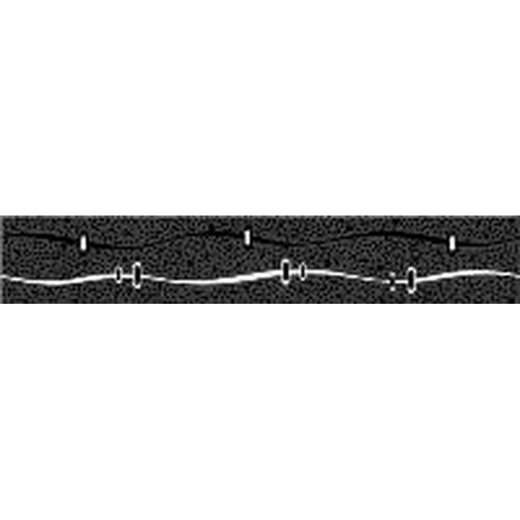 Azori Дефиле Неро Геометрия Бордюр 6,2x40,5 см, Россия - фото 1