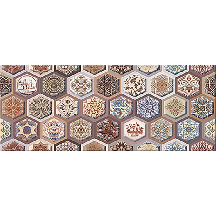 Azori Navarra Mocca Arabesco Настенная плитка 20,1x50,5 см, Россия, под обои - фото 1 Azori Navarra Mocca Arabesco Настенная плитка 20,1x50,5 см, Россия, под обои - фото 1