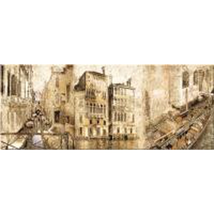 Azori Sfumato Beige Vistas 1 Декор 20,1x50,5 см, Россия, под обои  - фото 1