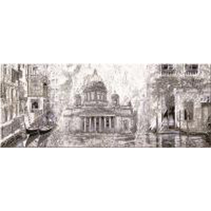 Azori Sfumato Grey Vistas 2 Декор 20,1x50,5 см, Россия, под обои  - фото 1