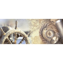 Azori Variete Blue Marine 2 Декор 20,1x50,5 см, Россия, под обои  - фото 1 - фото 1