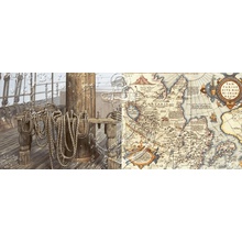 Azori Variete Blue Marine 3 Декор 20,1x50,5 см, Россия, под обои  - фото 1 - фото 1