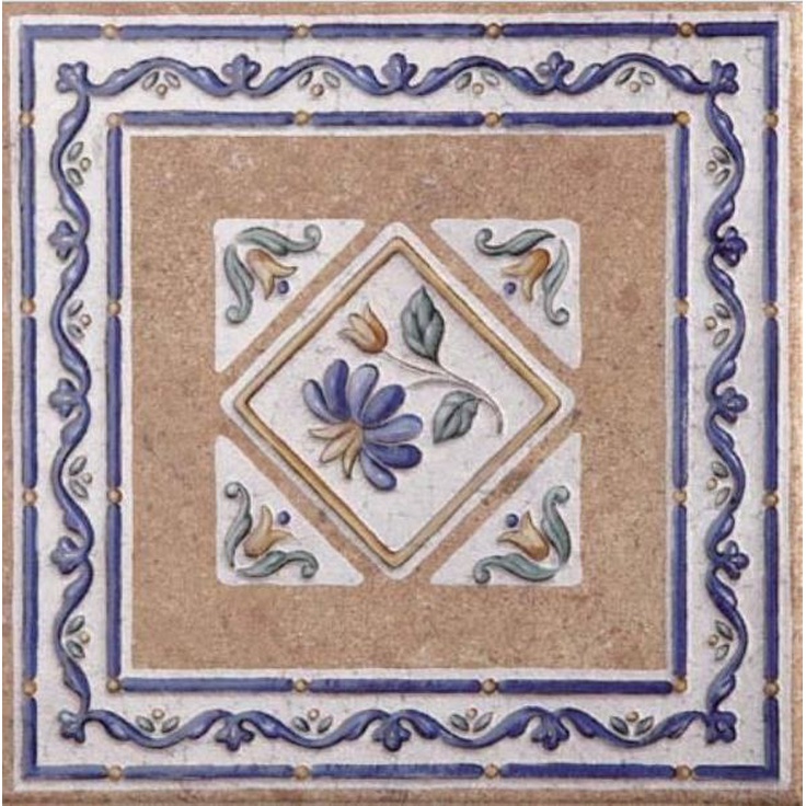 Azuliber s.l Mariola Mariola Beige Taco Вставка 16,5x16,5 см, Испания - фото 1