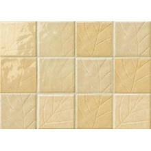 Bayker Napoli Inserto Mergellina Crema A-B-C Декор 10x10 см, Италия - фото 1 - фото 1