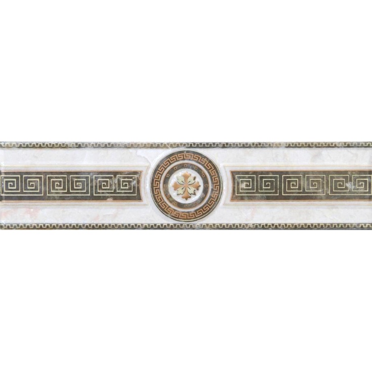 Belleza Бельведер Бежевый -2 Бордюр 6x25 см, Индия, под обои  - фото 1