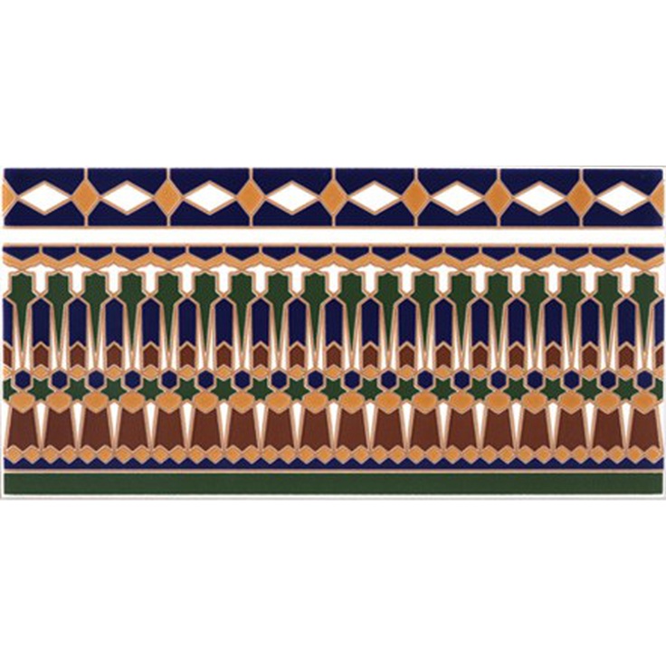 Cas Ceramica Amman Cenefa Настенная плитка 14x28 см, Испания - фото 1