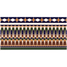 Cas Ceramica Amman Cenefa Настенная плитка 14x28 см, Испания - фото 1 - фото 1