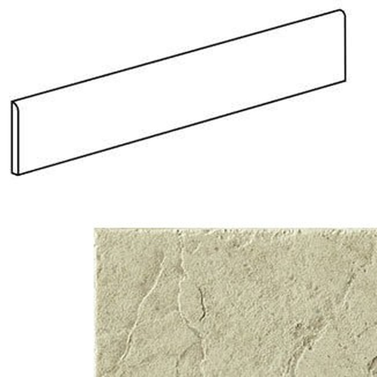 Casalgrande Padana Ardesia Bianco Naturale 8,3mm Плинтус 7x30 см, Италия, под камень  - фото 1