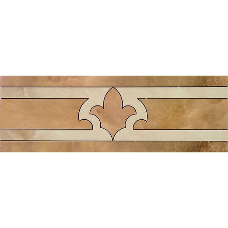 Ceracasa Damore Cenefa 3 Honey Бордюр 12,8x38,8 см, Испания - фото 1