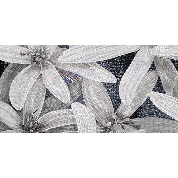 Ceramica Classic April Чёрный 2 Декор 25x50 см, Россия - фото 1