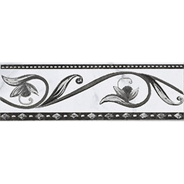 Ceramica Classic Argos Nero Бордюр 8x25 см, Россия - фото 1