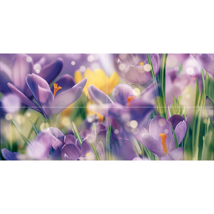 Ceramica Classic Crocus P4D286 из 4 плиток Панно 40x80 см, Россия - фото 1