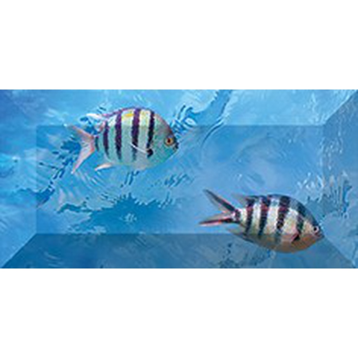 Ceramica Classic Water br1020D302_228-2 Рельефный Бордюр 10x20 см, Россия - фото 1