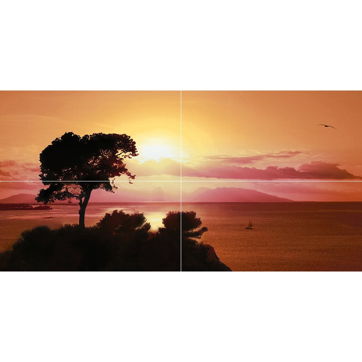 Ceramica Classic Freedom P4D283 (из 4 плиток) Панно 40x80 см, Россия - фото 1