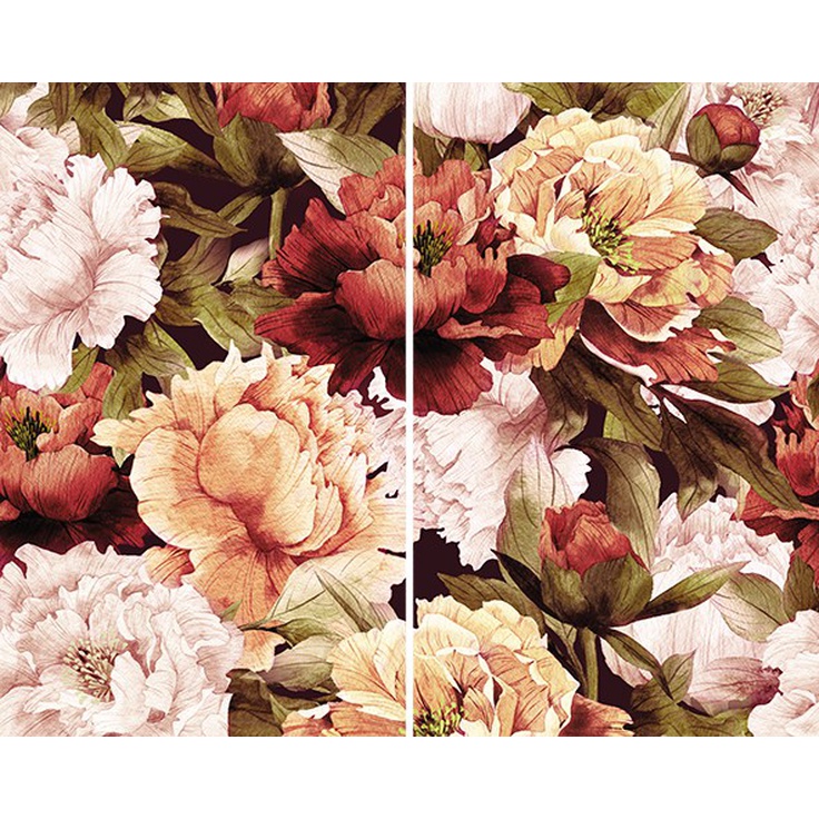 Ceramica Classic Galatia Peony из 2-х плиток Панно 40x50 см, Россия - фото 1