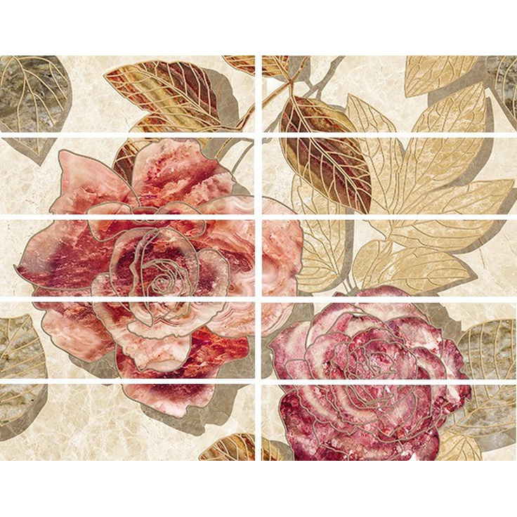 Ceramica Classic Illyria Flowers 1 Бордюр 7,5x25 см, Россия - фото 1