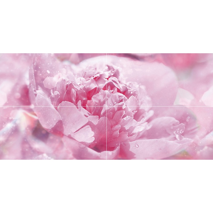 Ceramica Classic Peony P4D281 (из 4 плиток) Панно 40x80 см, Россия - фото 1