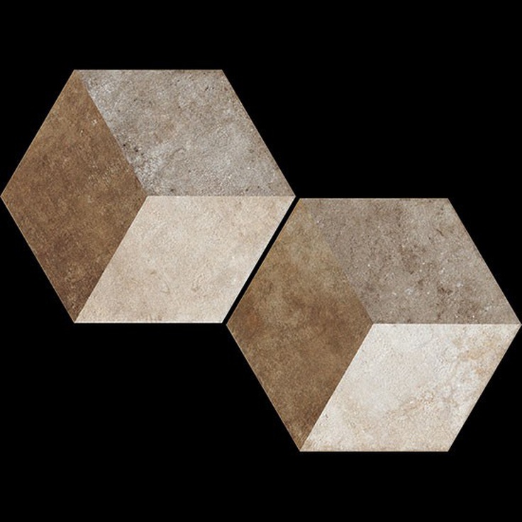 Ceramica Fioranese Heritage Deco Exagona Texture 2 Декор 34,5x40 см, Италия - фото 1