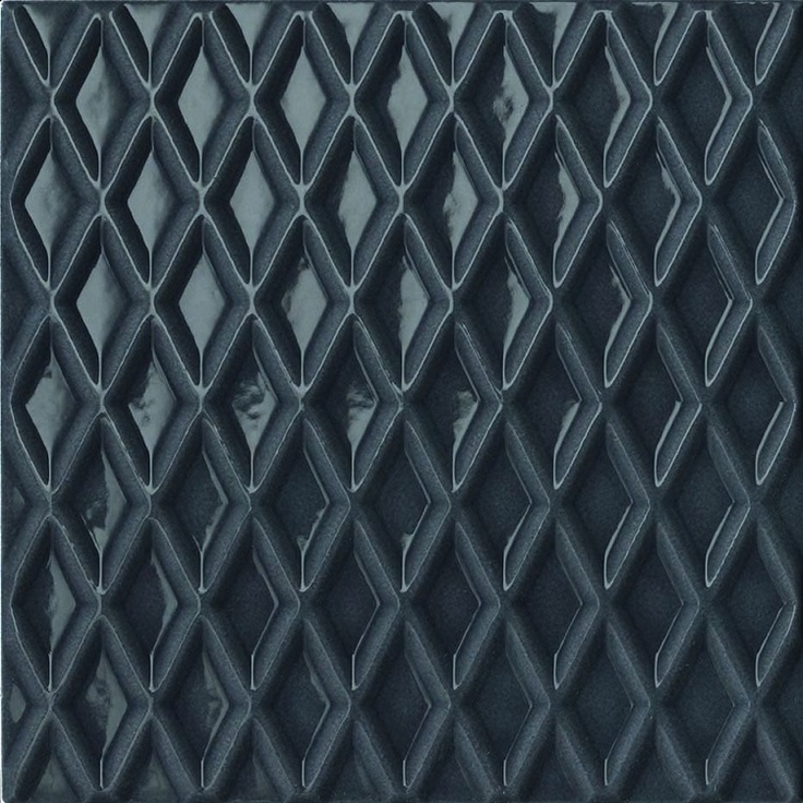 Cerasarda Parentesi Quadra Parentesi B Grafite Настенная плитка 20x20 см, Италия, под обои  - фото 1