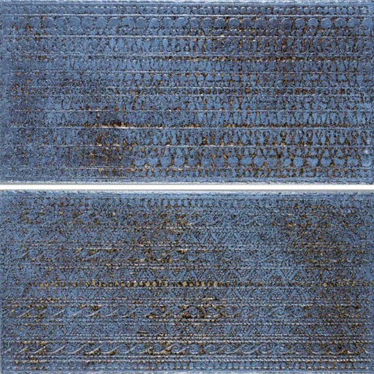 Cerdomus Kyrah BR 1-2 Ocean Blue 40x20 Декор 20x40 см, Италия - фото 1