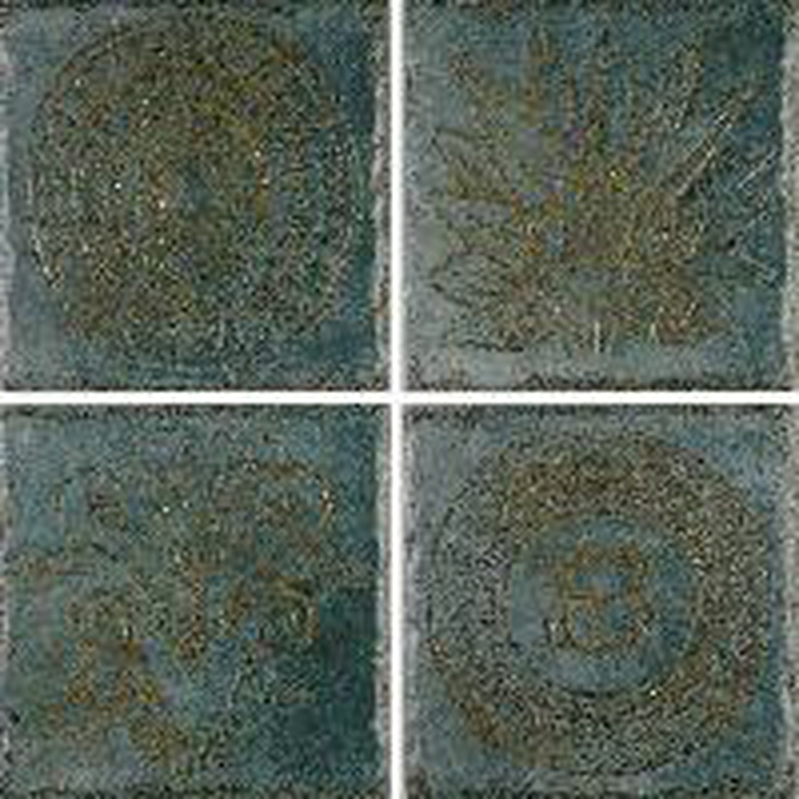 Cerdomus Kyrah 000ZHAZ BR 1-4 Golden Green Декор 20x20 см, Италия - фото 1