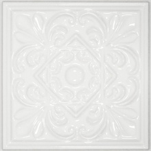 Cobsa plus CLASSIC 1 White Zinc Декор 15x15 см, Испания - фото 1 - фото 1