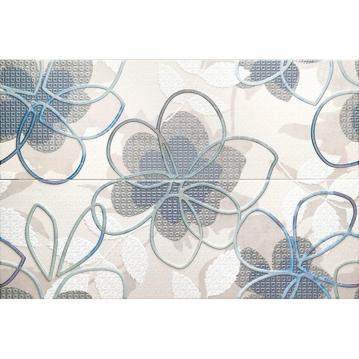 Colorker District Alhena Moon/Denim (компл. 2шт.) Декор 25x75 см, Испания, под обои  - фото 1