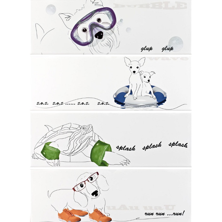 Colorker Mandalay Decorado Funny Bay (компл. из 4-х шт.) Декор 60,5x80 см, Испания - фото 1