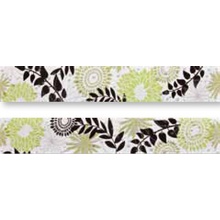 Colorker Mandalay Set Listelo Blossom Black Mint Бордюр 9,3x60,5 см, Испания - фото 1 - фото 1