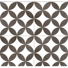 Dual Gres Chic Roy Напольная плитка 45x45 см, для ванной, стиль: современный, цвет: черно-белая, Испания, под обои  - фото 1 - фото 1