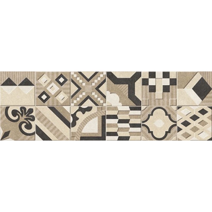 Emigres Dover Rev. Foro Beige Настенная плитка 25x75 см, Испания, под мозаику - фото 1