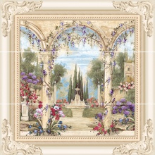 Europa Ceramica Atica Oaziss Oaziss A/B/C Панно 75x75 см, Испания, под обои  - фото 1 - фото 1