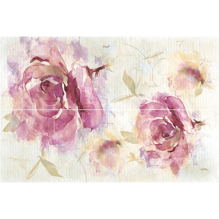 Europa Ceramica Melisa Acuarela Acuarela  (из 2-х штук) Панно 50x75 см, Испания - фото 1