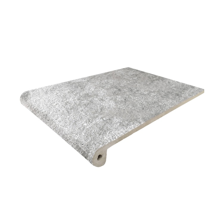 Exagres Manhattan Peldano Grey Ступень 24,5x33 см, Испания, под камень  - фото 1