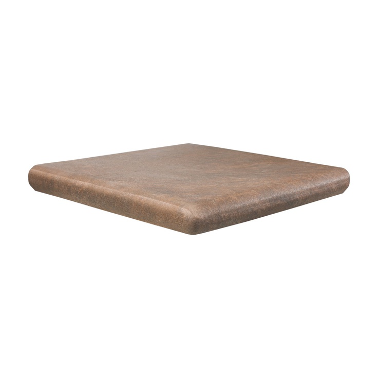 Exagres Manhattan Cartabon Red Угловая ступень 33,5x33,5 см, Испания, под камень  - фото 1