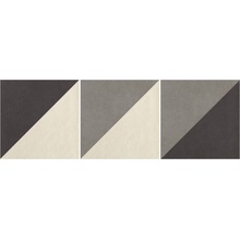 Fap Ceramiche Base Shape Grigi Inserto MIX 3 Декор 30x90 см, Италия - фото 1 - фото 1