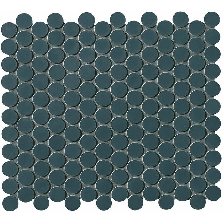 Fap Ceramiche Boston fK5Y Petrolio Mosaico Round Мозаика 29,5x32,5 см, Италия, под мозаику - фото 1