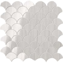 Fap Ceramiche Materia Brillante Mosaico Ventaglio Fume Мозаика 30,5x30,5 см, Италия - фото 1 - фото 1