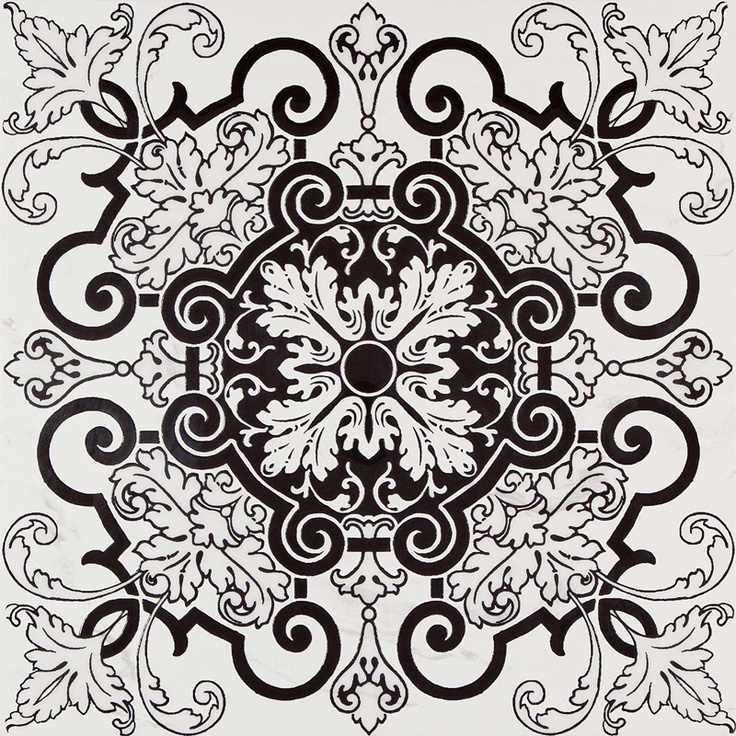 Fmg Marmi style Rosone Singolo Statuario Venato Декор 60x60 см, Италия, под обои  - фото 1